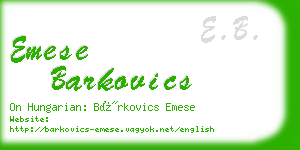 emese barkovics business card
